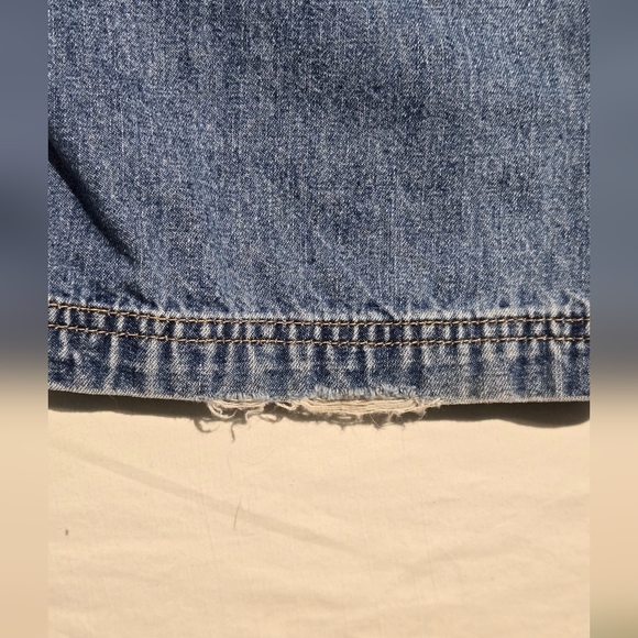 Y2K Overalls London London Blue Denim Large 30" Inseam - Picture 8 of 15